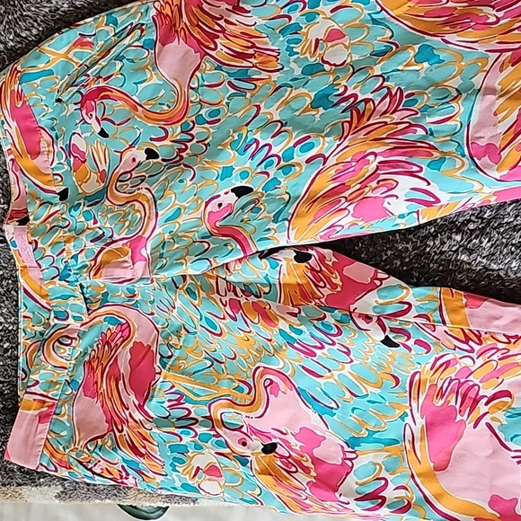Lilly Pulitzer Elaine pants in Peel and Eat. - Picture 2 of 6